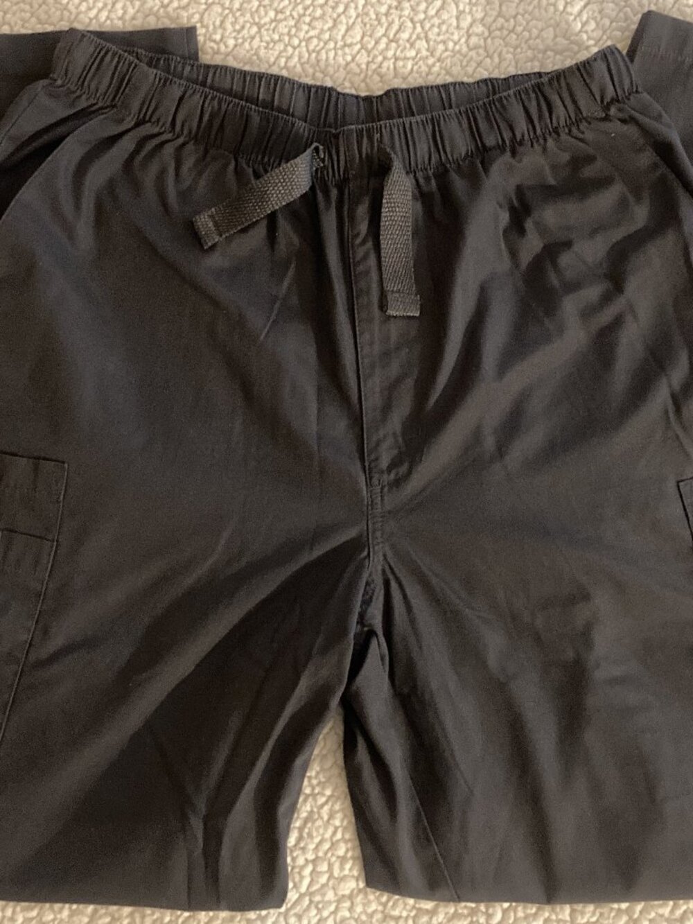 Cherokee grey scrub pants 7 pockets zip fly size M